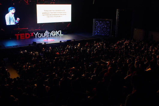 Syed during TEDxYouthKL